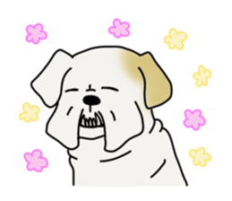 An ugly and cute(kawaii) dog sticker #3118454