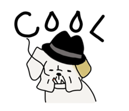 An ugly and cute(kawaii) dog sticker #3118456