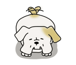 An ugly and cute(kawaii) dog sticker #3118458