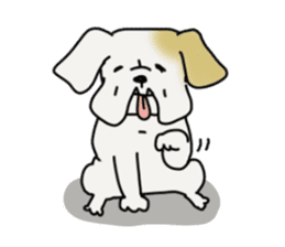 An ugly and cute(kawaii) dog sticker #3118459