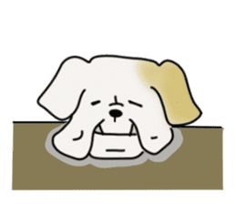 An ugly and cute(kawaii) dog sticker #3118461