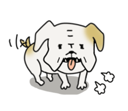 An ugly and cute(kawaii) dog sticker #3118464