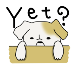 An ugly and cute(kawaii) dog sticker #3118465