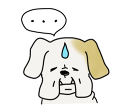 An ugly and cute(kawaii) dog sticker #3118466