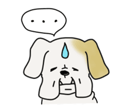 An ugly and cute(kawaii) dog sticker #3118466