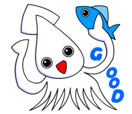 Giant Squid (Greeting and Digging) sticker #3118710