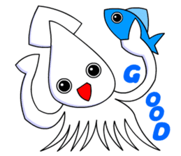Giant Squid (Greeting and Digging) sticker #3118710