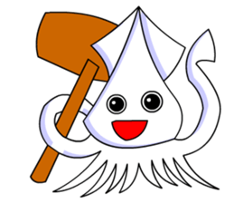Giant Squid (Greeting and Digging) sticker #3118740