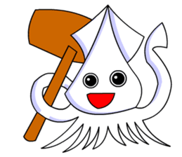 Giant Squid (Greeting and Digging) sticker #3118740
