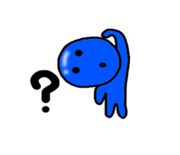 blueblue man sticker #3119001