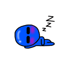 blueblue man sticker #3119003