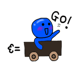 blueblue man sticker #3119007