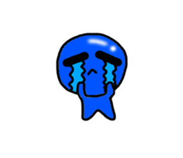 blueblue man sticker #3119021