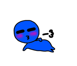 blueblue man sticker #3119022