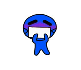 blueblue man sticker #3119023