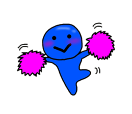 blueblue man sticker #3119024