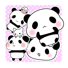 Along with the friendly panda