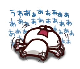 Unrestrained white cat sticker #3120083