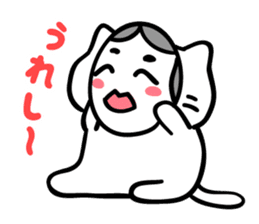 Mitchiri-Neko White sticker #3120211