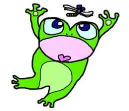 Frog pool sticker #3120349