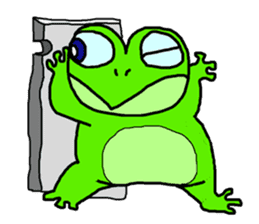 Frog pool sticker #3120350