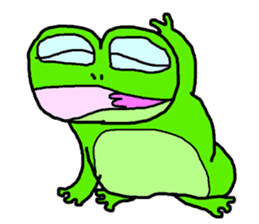 Frog pool sticker #3120351