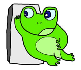 Frog pool sticker #3120352
