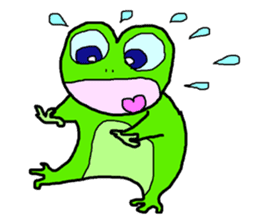 Frog pool sticker #3120355