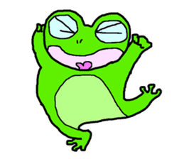 Frog pool sticker #3120357