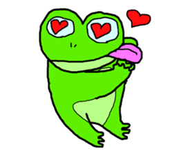 Frog pool sticker #3120358