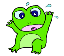 Frog pool sticker #3120360
