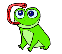 Frog pool sticker #3120362
