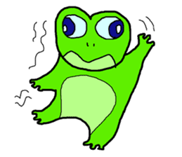 Frog pool sticker #3120363