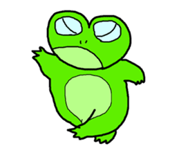 Frog pool sticker #3120364