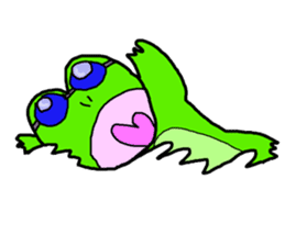 Frog pool sticker #3120370