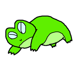 Frog pool sticker #3120371