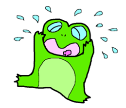 Frog pool sticker #3120372