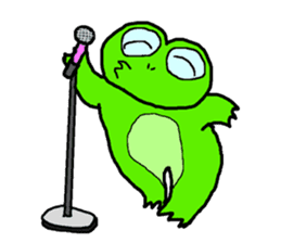 Frog pool sticker #3120373