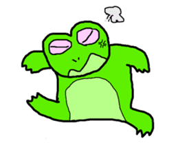 Frog pool sticker #3120374