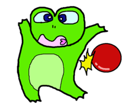 Frog pool sticker #3120381