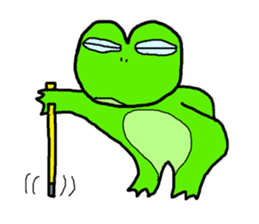 Frog pool sticker #3120382