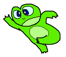 Frog pool sticker #3120383