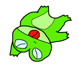 Frog pool sticker #3120385