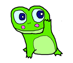 Frog pool sticker #3120386