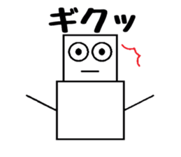 Square snowman sticker #3121073