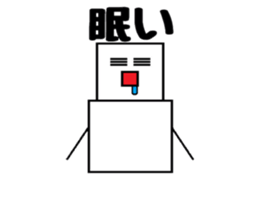 Square snowman sticker #3121087