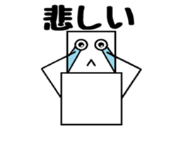 Square snowman sticker #3121091