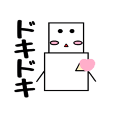 Square snowman sticker #3121093