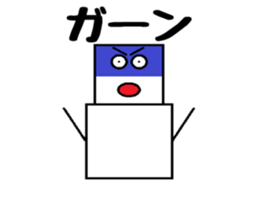 Square snowman sticker #3121098
