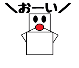 Square snowman sticker #3121104